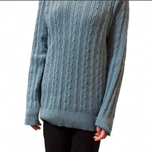 St. John's Bay Women's Cable Knit Sweater - Teal